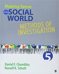 Making Sense of the Social World:  Methods of Investigation